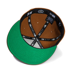 New Era 59Fifity Anaheim Ducks 10Th Anniversary Patch Hat - Khaki, Olive