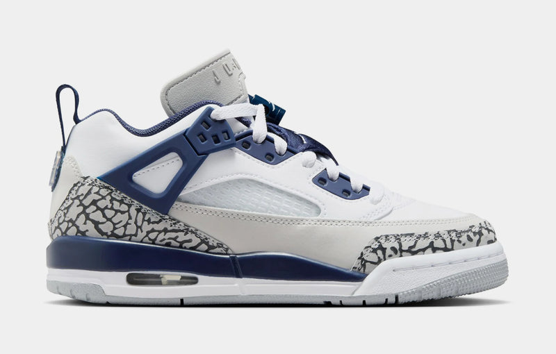 Spizike Low Grade School Lifestyle Shoes (White/Neutral Grey/Anthracite/Midnight Navy)