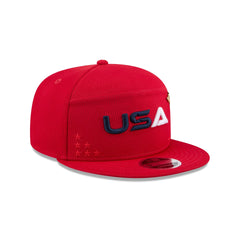 2025 Ryder Cup Team USA Red Split Panel 9FIFTY Snapback Hat