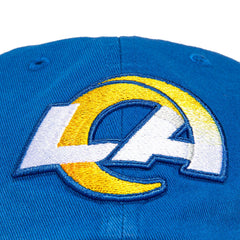 47 Brand LA Rams Royal Blue White Yellow 47: 4Seven Patch Snapback Cap Hat