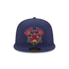 Atlanta Braves Blue Tartan 59FIFTY Fitted Hat