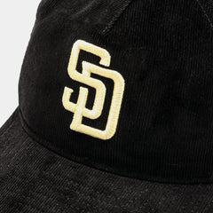 San Diego Padres Golfer Snapback Mens Hat (Black/White)