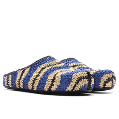 Marni X No Vacancy Inn Fussbett Sabot - Vivid Blue/Natural