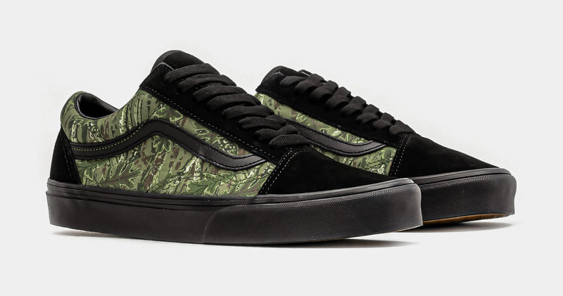 Old Skool Camo Mens Skate Shoes (Black/Green)