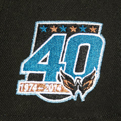 New Era 59Fifty Washington Capitals 40Th Anniversary Patch Hat - Black