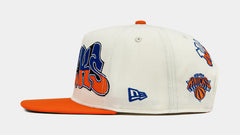 Shoe Palace Exclusive All Star New York Knicks 950AF Snapback Mens Hat (White/Blue/Yellow)