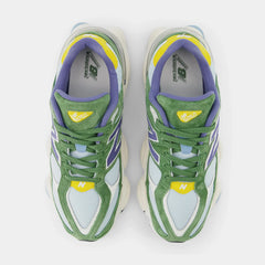 9060 Dark Pine Green Mens Running Shoes (Alpine Green/Yellow/Blue)