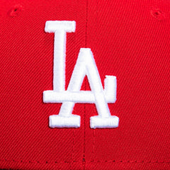 New Era 59Fifty Los Angeles Dodgers Hat - Red, Black, White