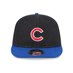 New Era 9Fifty Retro Crown Chicago Cubs Wrigley Field Patch Snapback Hat - Black, Royal
