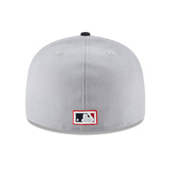 Cleveland Indian New Era 2002 Cooperstown Collection 59Fifty Fitted Hat - Gray/Navy