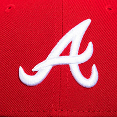 New Era 59Fifty Atlanta Braves Hat - Red, Black, White