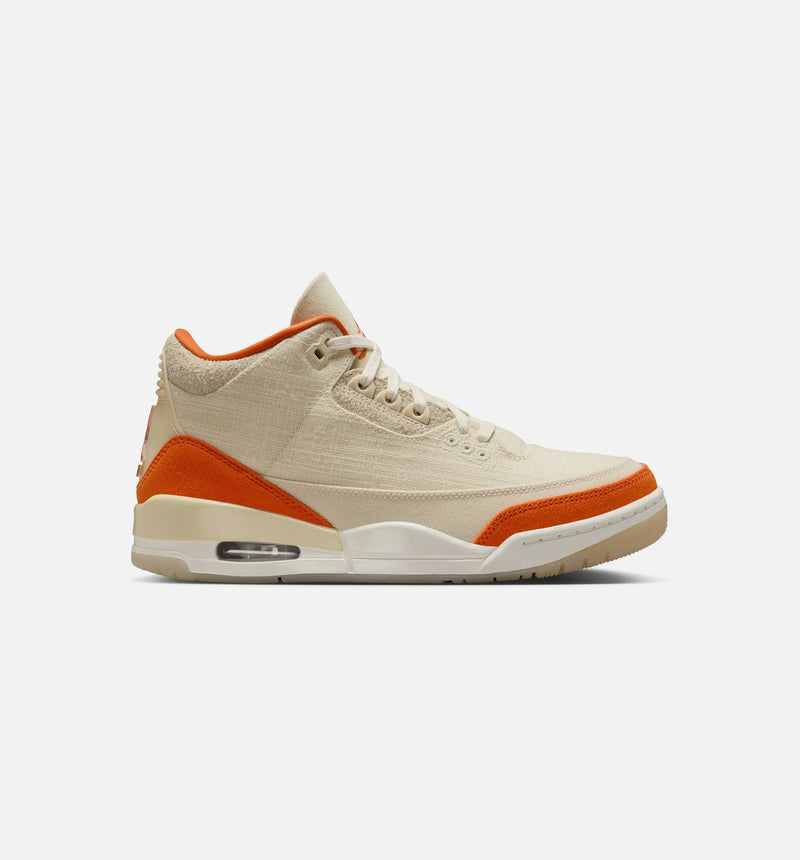 Air Jordan 3 Retro Starfish Womens Lifestyle Shoe - Fossil/Starfish/Sail