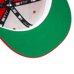 New Era Cincinnati Reds WS '75 White Blue Green 59Fifty 5950 Patch Fitted Cap Hat