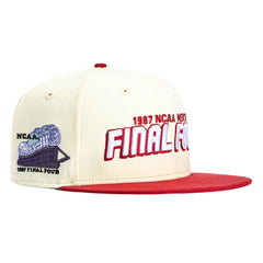 New Era 59Fifty Indiana Hoosiers 1987 Final Four Patch Final Four Hat - White, Cardinal