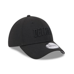 New Era 39Thirty Detroit Tigers Script Stretch Fitted Hat - Black, Black