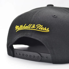 Los Angeles Lakers Mitchell & Ness HYPER LOOPS Snapback Hat - Black/Purple