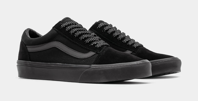 Old Skool Reflective Mens Skate Shoes (Black/Black)