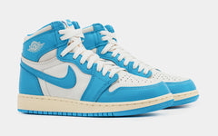 Air Jordan 1 Retro High OG UNC Reimagined Grade School Lifestyle Shoes (Dark Powder Blue/Dark Powder Blue/Sail)