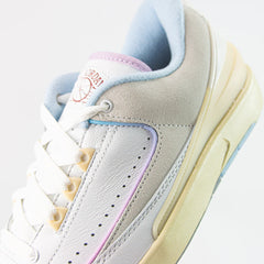 WMNS Nike Air Jordan 2 Retro Low Summit White Varsity Red Blue Beige Sneaker Shoe Trainer