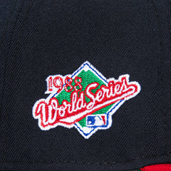 New Era 59Fifty Los Angeles Dodgers 1988 World Series Patch Hat - Navy, Red