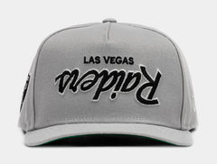Shoe Palace Exclusive Las Vegas Raiders Upside down 950AF Snapback Mens Hat (Grey/Black/White)