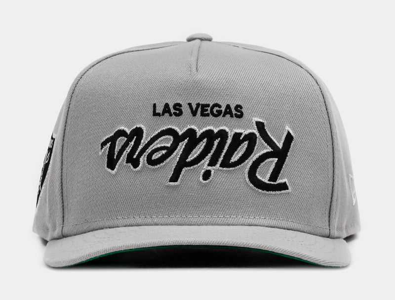 Shoe Palace Exclusive Las Vegas Raiders Upside down 950AF Snapback Mens Hat (Grey/Black/White)