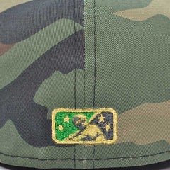 New Orleans Baby Cakes "GUERRILLA WARFARE" Exclusive New Era 59Fifty Fitted Hat - Woodland Camo/Black