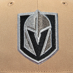 New Era 59Fifty Vegas Golden Knights Logo Patch Hat - Tan, Cardinal