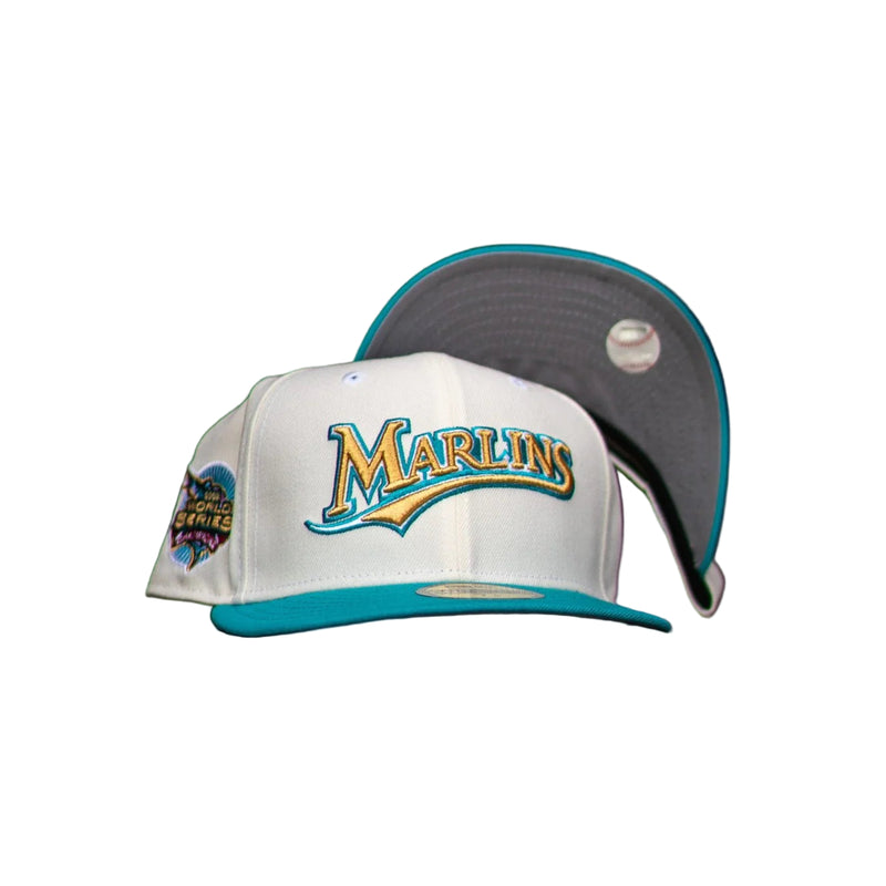 New Era Florida Marlins 2003 WS Grey UV (Off White/Teal)