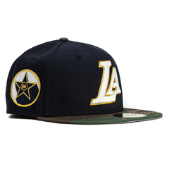 New Era 59Fifty Los Angeles Lakers Star Logo Patch LA Hat - Navy, Camo