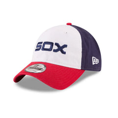 New Era 9Twenty Chicago White Sox Rail Strapback Hat - White, Navy, Red