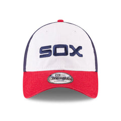 New Era 9Twenty Chicago White Sox Rail Strapback Hat - White, Navy, Red
