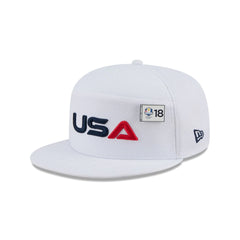2025 Ryder Cup Team USA White Split Panel 9FIFTY Snapback Hat