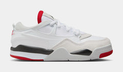 Air Jordan 4 RM Preschool Basketball Shoes (White/Black/Neutral Grey/Varsity Red)