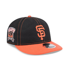 New Era 9Fifty Retro Crown San Francisco Giants 50Th Anniversary Patch Snapback Hat - Black, Orange