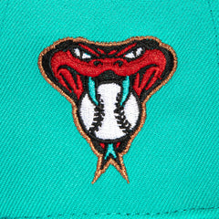 New Era 59Fifty Arizona Diamondbacks Logo Patch Spring Training Hat - Teal, Black