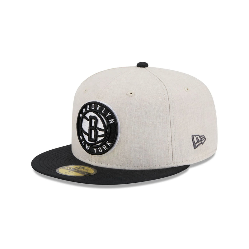 Brooklyn Nets Linen 59FIFTY Fitted Hat
