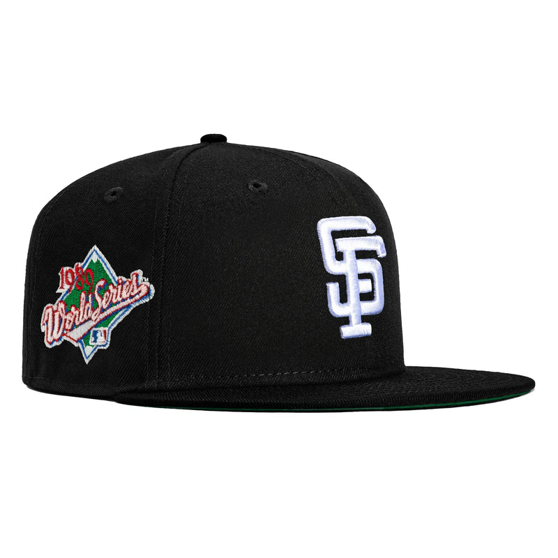 New Era 59Fifty City Sleeps San Francisco Giants 1989 World Series Patch Hat - Black, White
