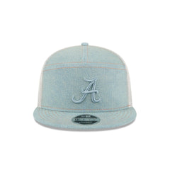 Alabama Crimson Tide Denim Split Panel 9FIFTY Trucker Hat