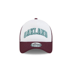 Athletics Optic White 9FORTY A-Frame Snapback Hat