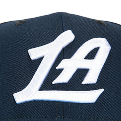 New Era 9Seventy Los Angeles Clippers LA Stretch-Snapback Hat - Navy, Light Blue