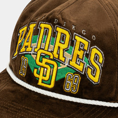 San Diego Padres Go Big Hitch Snapback Mens Hat (Brown/Yellow)