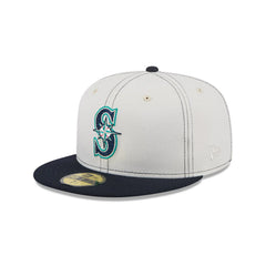 New Era 59Fifty Seattle Mariners Hat - Grey, Navy