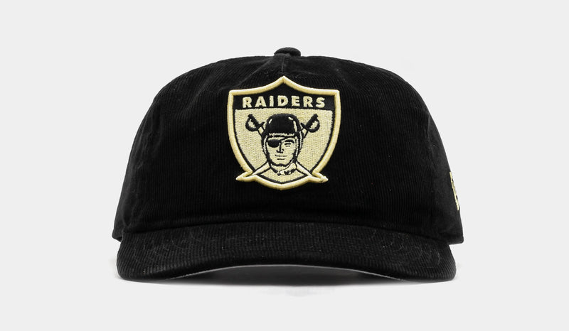 Las Vegas Raiders Golfer Snapback Mens Hat (Black/White)