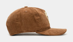 Las Vegas Raiders Golfer Snapback Mens Hat (Brown/White)