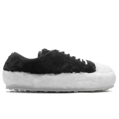 Black Teddy Tennis Sneaker - Lily White/Black