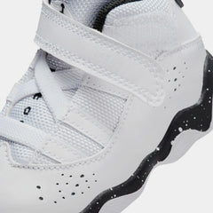 Kids Nike Air Jordan 6 Rings Infant TD Black White 323420-111 Sneaker Shoe