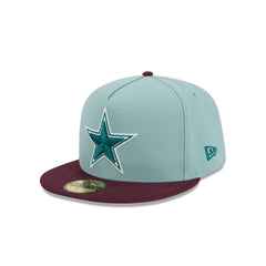 Dallas Cowboys Beach Kiss Blue 59FIFTY A-Frame Fitted Hat