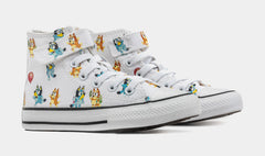 Chuck Taylor All Star Bluey & Bingo Preschool Lifestyle Shoes (White/Blue)