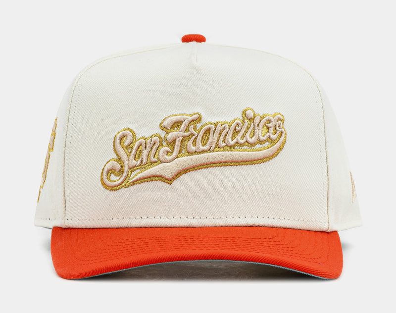 San Francisco Giants Chrome 950AF Snapback Mens Hat (Orange/White)